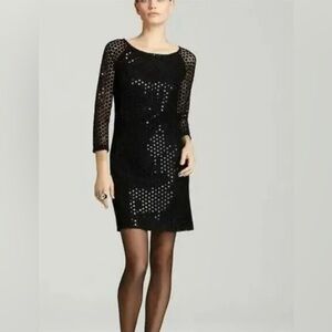 Lilly Pulitzer Black Aaliyah Putting On The Glitz Sequin Cocktail Dress